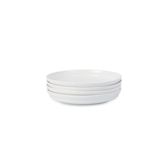 Stone Lain Virtuo 4-Piece Salad Plate Set Porcelain, White
