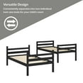 thumbnail image 6 of Campbell Wood Twin over Twin Convertible Bunk Bed, Black, 6 of 22