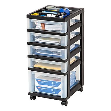 Staples Desk Drawer Organizer Compare S At Nextag Staples Plastic 5 Drawer Organizer Black And Clear 116865