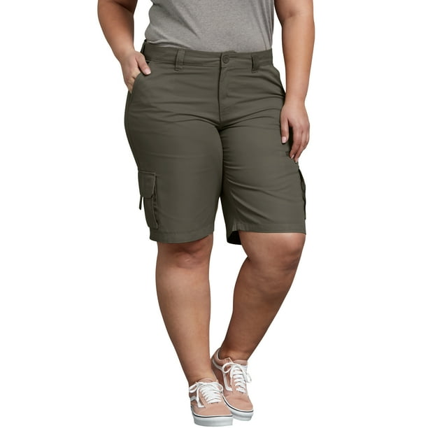 Dickies - Women's Plus Size Cotton Cargo Short - Walmart.com - Walmart.com