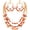 Orange, variant on Layered Shell Beaded Necklace Earrings Jewelry Sets for Women Colorful Handmade Statement Chunky Costume Boho Fall Necklaces Earrings Jewelry Sets for Women