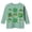 1-Mint Green239, variant on WOYY Toddler Girls St. Patrick's Day Long Sleeve T-Shirt Clover Graphic T Shirt, Sizes 3-13