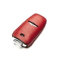 thumbnail image 4 of Vitodeco Leather Smart Key Fob Case Cover Protector Compatible with Genesis GV70, GV80, G70, G80 (2021-2025 Models) - 6-Button, Red, 4 of 6