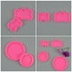 thumbnail image 3 of 4pcs perro huesos con forma molde de silicona molde de chocolate molde herramienta Herramienta de fabricación (Rosy), 3 of 7