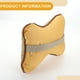 thumbnail image 4 of Ofertas Únicas 1 Pc Almohada Universal para Cuello de Coche Almohada para Reposacabezas de Coche para Cuello Espalda Cuero PU Transpirable Marrón Claro, 4 of 6
