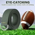 thumbnail image 5 of Lsupdaol Web Football Belt 52 Inches Football Pants Belt D Ring Belts for Men Women Youth Boys Kids Girls, 5 of 12