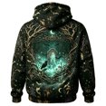 thumbnail image 3 of Hsovts Men Spooky Halloween Shirt, Ghost Pumpkin Bat Vintage Graphic Pullover Hoodie, Long Sleeve Casual Sweatshirt for Daily and Party Outfits Blue M, 3 of 3