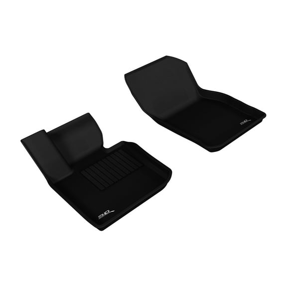 3D MAXpider L1MN01011509 Front Row Custom Fit Floor Mat for Select Mini Cooper Models - Kagu Rubber (Black)