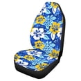 thumbnail image 5 of Jeiento Hibiscus Flowers Car Seat Covers Front Seats Only Blue High Back Driver Seat Cover Car Interior Protector Auto Bucket Seat Cover Breathable Car Mat Cover Car Accessory for SUV Truck, 1 Pack, 5 of 6