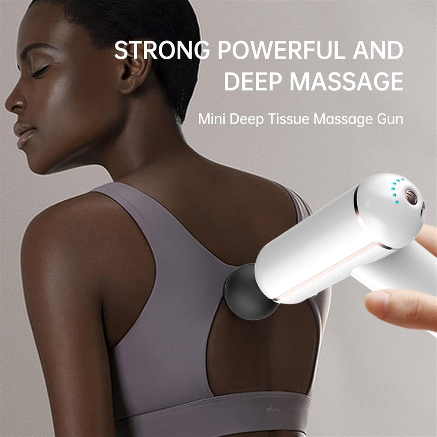 Massage Stick,Massage gun, Fascia Gun Portable Massage Fascia Gun Deep Tissue Muscle Electric Massager Pain Relief For Body Neck Back Relaxation Fitness Slimming ( Color : Pink , Size : Type C Charge