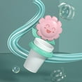 thumbnail image 3 of Wall Cup Holder, Wall Mounted Cup Holder with Cup Wall Hanging Toothpaste Stand, Cartoon Toothbrush Cup Holder Set for Kids Bathroom Accessories(Pink Sun Flower), 3 of 7