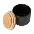 thumbnail image 3 of Anko Small Black Ribbed Canister, 3 of 7