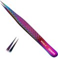 thumbnail image 1 of Curacoro Lash Tweezer - Professional & Precision Fiber Tip Grip Lash Tweezers for Eyelash Extensions, Multi Shapes & Purposes Tweezers for Volume, Isolation & Classic Lashes (Galaxy, Move It), 1 of 8