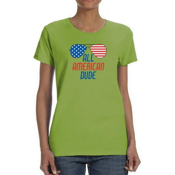 All American Dude T-Shirt Women -Image by Shutterstock, Female 4X-Large