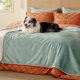 thumbnail image 1 of Manta impermeable para cama Sherpa, forro polar, color verde claro, 1 of 5