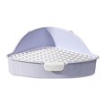 thumbnail image 3 of hengtong Pet Toilet Potty Indoor Push Button Pee Bowl Toilet for Other Blue, 3 of 9