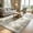 Yellow and Grey, variant on Jamfeel Area Rugs for Living Room Classic Vintage Print Washable Rug Low Pile Carpet for Bedroom Dining Room, 4'x6', Blue