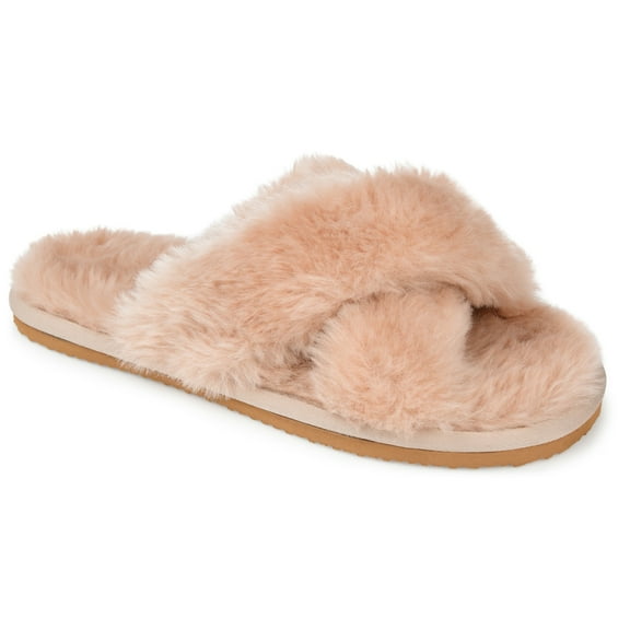 Journee Womens Winkk Comfort Insole Slip On Slide Open Toe Slippers