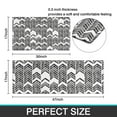 thumbnail image 7 of Black and White Chevron Pattern Kitchen Rugs Sets Of 2,Anti Fatigue Kitchen Mat Rugs Non Slip Washable,Decorative Kitchen Floor Mats for Kitchen,Sink,Laundry,17"x30"+17"x47", 7 of 7