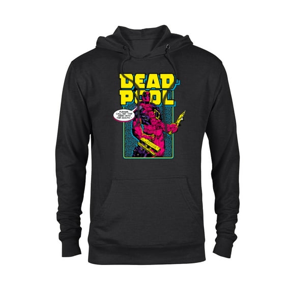 Marvel Deadpool Please Call me the Merc with the Mouth - Pullover Hoodie for Adults - Customized-Black
