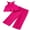 Red, variant on BemeyourBBs Little Girl Pants Set Solid Sleeveless Ruffle Cami Tops Wide Leg Pants