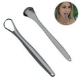 thumbnail image 2 of Paquete de 2 raspadores de lengua de acero inoxidable quirúrgico, útiles para adultos y niños. Reducen el mal aliento y mejoran la higiene bucal., 2 of 8