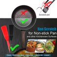 thumbnail image 5 of Silicone Thin Spatula Omelet Spatula Turner Long Crepe Spatula Heat Resistant Cooking Spatula Non Stick Pancake Spatula for Cooking Egg Burgers Pizza Pancake Steak Omelet Crepes (2, Red, Black), 5 of 5