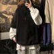 thumbnail image 2 of Sudaderas con capucha para hombre, sudaderas negras, ropa de hip hop para hombre, sudaderas sin marca, divertidas, holgadas, ropa de calle, sencillas y económicas, 2 of 5