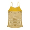 thumbnail image 5 of YiZYiF Girls Shiny Dance Tank Top Metallic Camisole Vest Performance Costume Gold 8, 5 of 7