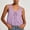 Purple, variant on IUYRTFE Women's Lace Ruffle Trim V Neck Tie Front Button Sleeveless Babydoll Tank Top Summer – Soft Cotton