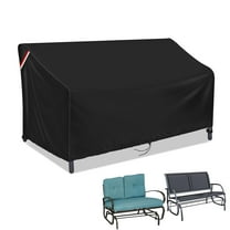 Loenel Outdoor Loveseat Cover, Waterproof 2-Person Outdoor Glider Bench Cover for Patio Double Swing Rocking Chair Loveseat - 48" L x 28" W x 35" H