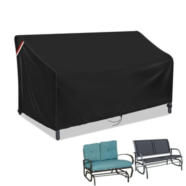Loenel Outdoor Loveseat Cover, Waterproof 2-Person Outdoor Glider Bench Cover for Patio Double Swing Rocking Chair Loveseat - 48" L x 28" W x 35" H