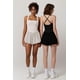 thumbnail image 5 of Romper QINSEN para mujer, cuello cuadrado, sin mangas, color beige, talla S, 5 of 6