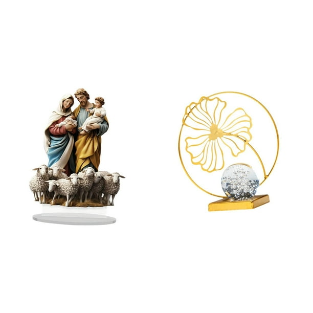 Estatua De Hoja Acrílica 2D Para Decoración De Escritorio, Figura De Hierro única, Regalo, Adorno De Mesa, Decoración Del Hogar Para Estantería De Esquina Navideña, Oficina, Chimenea,