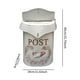 thumbnail image 2 of Buzón de pared Macarena estilo shabby chic hierro resistente a la intemperie beige, 2 of 8