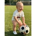 thumbnail image 5 of BemeyourBBs Newborn Baby Boys Summer Clothes Infant Baby Boys Football Outfit Bubble Romper Soccer in Tractor Print Short Sleeve Bodysuit Playsuit Jumpsuit, 5 of 9