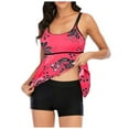 thumbnail image 3 of FhsagQ Ensembles de Maillots de Bain pour Femmes Ensembles de Maillots de Bain String Maillots de Bain Deux Pièces Tankini Maillots de Bain pour Femmes Hauts de Bain Maillots de Bain avec Shorts Ensembles de Maillots de Bain pour Femmes Jeu de Rôle Rouge TTG, 3 of 6