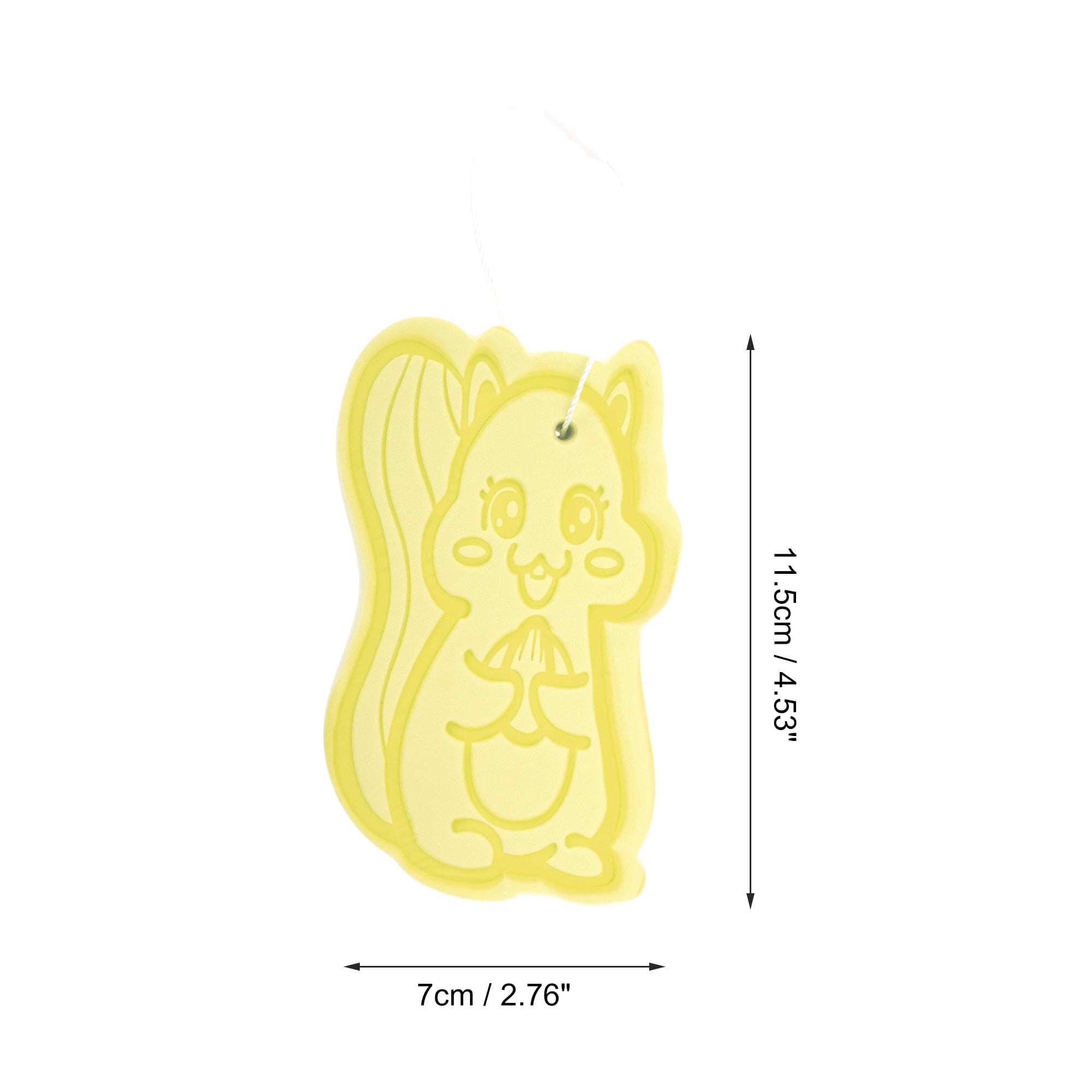 Unique Bargains Cartoon Bath Brush Body Scrubber Lemon Yellow