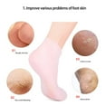 thumbnail image 3 of 1Pair Silicone Moisturizing Gel Heel Socks Cracked Foot Skin Care Protect usxmas I8Z3, 3 of 6