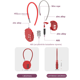 thumbnail image 2 of Cerradura de contraseña de cable de acero circular, cerradura de galleta, mochila, maleta, estuche de lápices, mini cerradura de contraseña, 2 of 5