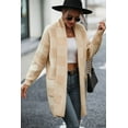 thumbnail image 6 of KRE Prime Women Plaid Dropped Shoulder Cardigan with Pocket, 6 of 16