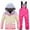 f#284Pink363, variant on Kids Girls Ski Winter Water Windproof Thermal Snowsuit Long Sleeve O-Neck Jacket Pants Outfit Cold Weather Outdoor Activities Birthday Santa Elk Clothes Sets
