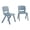 Dusty Blue, variant on Flash Furniture Kids Plastic Stacking School Chair (2 Pack), Natural