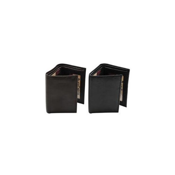 Blackcanyon Outfitters BCO5404RFID RFID Trifold Wallet, Black & Brown