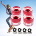 thumbnail image 2 of 4 Piezas 60mm Light Up Skateboard Longboard Ruedas Brillan en Noche 78A para Patinetas, Patinetas Accesorios Repuestos, Rueda Flash PU - rojo Sunnimix Rueda de patineta iluminada, 2 of 7