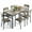 Gray, variant on Dining Table Set for 6 with Chairs, Asofer 7 Piece Large Kitchen Table Set for Apartment, Dining Room, Retro