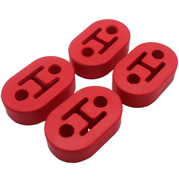 4Pcs Exhaust Pipe Hanger Rubber Exhaust Mount Bracket Shock Absorbent Heavy Duty Exhaust Insulator Car Vehicle Exhaust Tail Pipe Mount for Most Car Truck Van