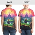 thumbnail image 3 of The Legend Of Zelda Teen T-Shirt Crewneck Short Sleeve Double-Sided Print Summer Tee Shirts Top For Youth Boys Girls Children Large, 3 of 7