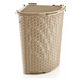 thumbnail image 1 of Superio Corner Laundry Hamper Wicker Style (Beige), 1 of 1