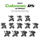 thumbnail image 3 of Joovy Caboose RS Sit & Stand Double Stroller for Children Up to 55 lb. with All-Terrain Wheels, UPF50+ Sun Canopy & Magnetic 5-Point Safety Harnesses, Jet, 3 of 5